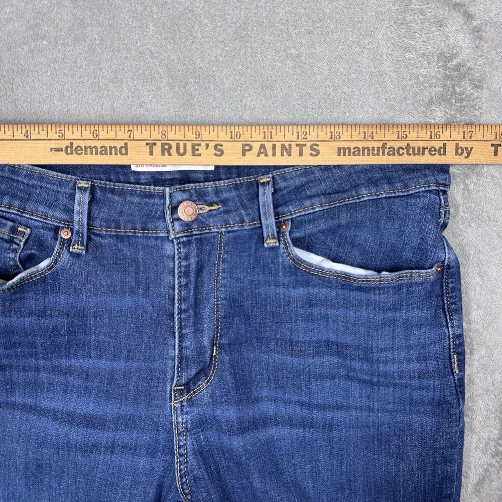 Signature Levi Strauss Bootcut Jeans Womens W32 L30 Mid Rise Stretch Blue - Picture 8 of 8